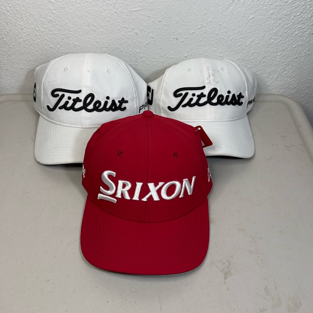 Titleist and Srixon golf hats